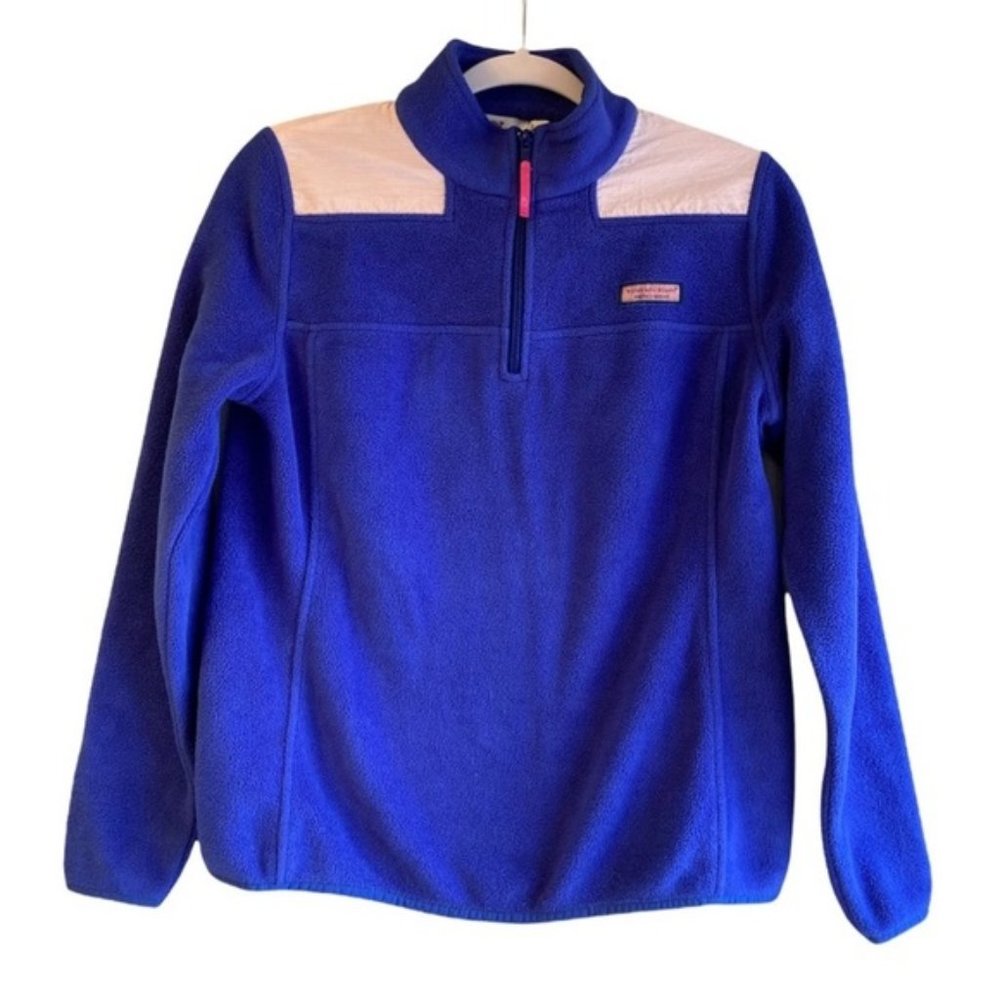 Vineyard Vines Fleece Martha’s Vineyard Preppy Patchwork Fall Jacket